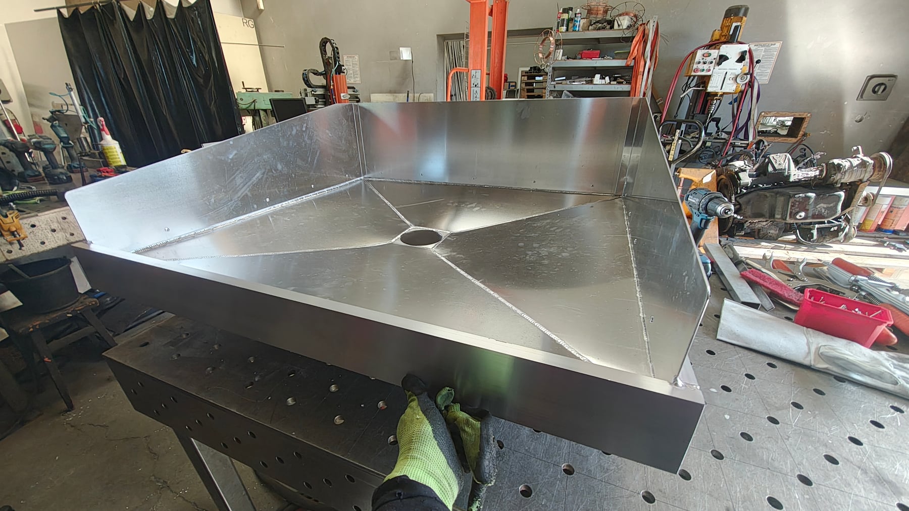 Spawana taca ociekowa z aluminium